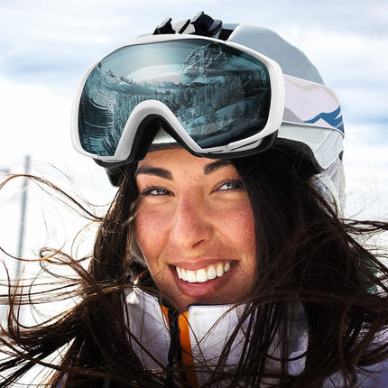 OutdoorMaster Ski Goggles with Cover Snowboard Snow Goggles OTG Anti-Fog for Youth Teenager, A05 Vlt 85.1%