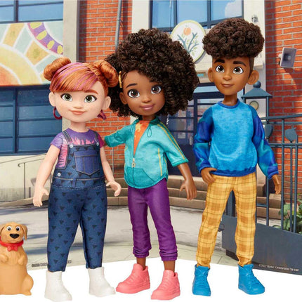 Mattel Muñecas y Accesorios Karma's World, el set de 3 unidades incluye a Mattel Karma, Winston y Switch