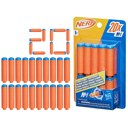 Nerf N Series N1 Darts, Includes 20 Refill Darts, 