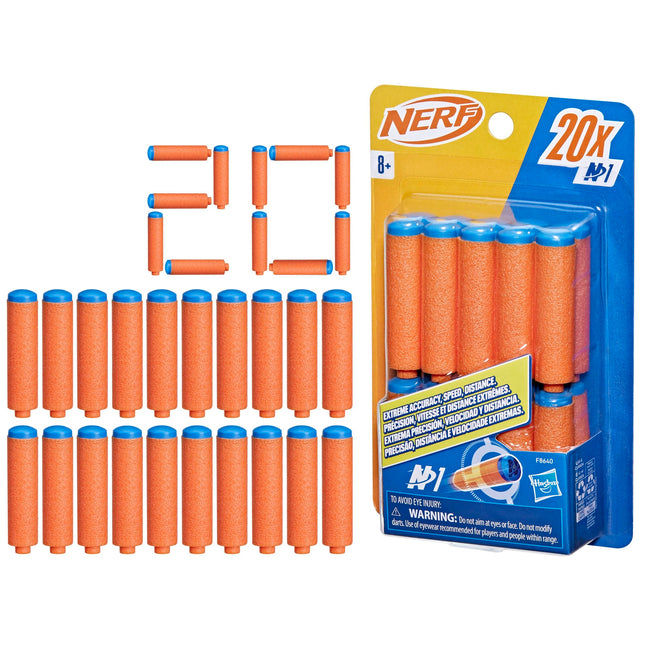 Nerf N Series N1 Darts, Includes 20 Refill Darts, 