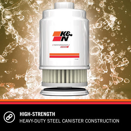 K&N Diesel Fuel Filter: Performance Fuel Filter, Premium Engine Protection, Compatible with 2001-2015 Chevrolet/GMC Truck 6.6L Duramax Diesel Engines, PF-3000