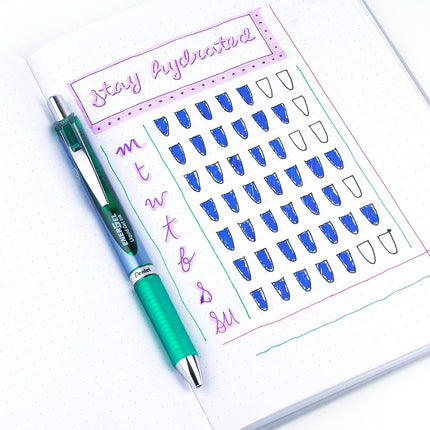 Pentel EnerGel Xm BLN75 0.5mm Green (Pack of 12)