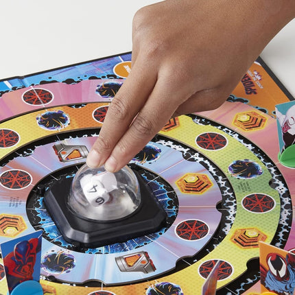 Trouble: Spider-Man Across The Spider-Verse Part One Edition Game for Marvel Fans, Ages 8+, Game for 2-4 Players, with Rotating Gameboard