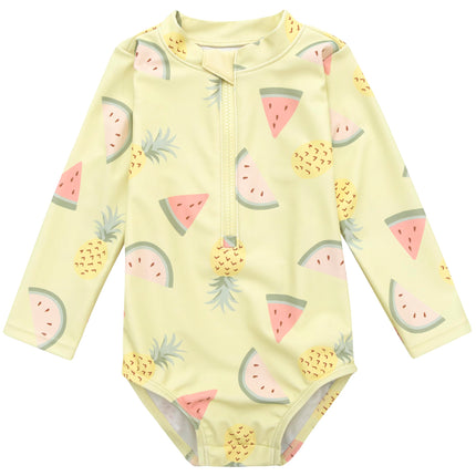 Gerber Girls' Toddler Long Sleeve One Piece Rashgu