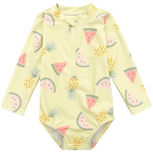 Gerber Girls' Toddler Long Sleeve One Piece Rashgu