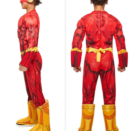Rubies Official DC Superhero The Flash Deluxe Child's Costume, Child's Size Small Age 3-4 Years, Multiolour Halloween