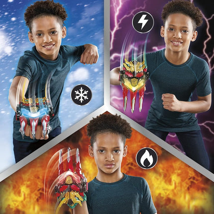 PLAYSKOOL HEROES Power Rangers Dino Knight Morpher Electronic Toy, Lights and Sounds Includes Dino Knight Key Inspired by Red Ranger Morpher in Season 2 Ages 5 and Up, Multicolor, (F3950)