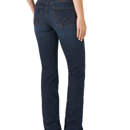 Wrangler Women's Willow Mid Rise Boot Cut Ultimate Riding Jean, Maggie, 5 Long