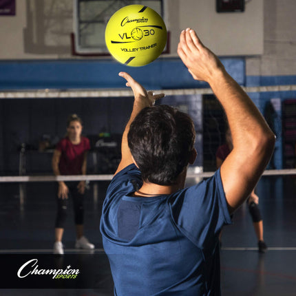Champion Sports Training Volleyball, Size 10, Indoor and Outdoor, with Soft, Hand-Sewn Nylon Panels - Large, Lightweight Volleyballs for Practicing, Recreation - Premium Volleyball Equipment and Gear