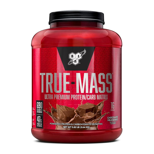 BSN True Mass Ultra Premium Protein/Carb Matrix 2.64 Kg, 16 Servings, Chocolate Milkshake