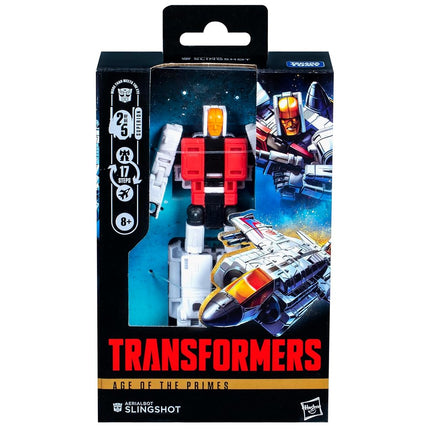 Transformers Age of The Primes Deluxe Class Aerialbot Slingshot, 5.5-inch Converting Action Figure, Robot Toys for Ages 8+