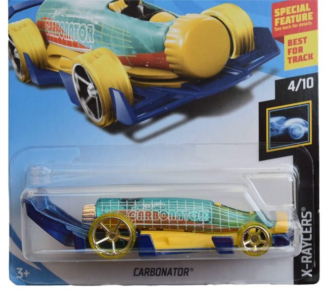 Hot Wheels X-Raycers 4/10 [Blue/Yellow] Carbonator 34/250 2019 Month Card
