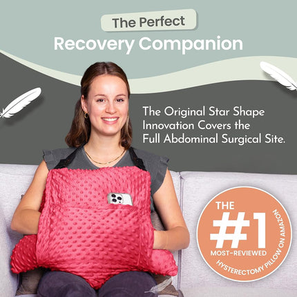 MOYOAMA Hysterectomy Pillow Post Surgery for Hysterectomy Recovery Must Haves- Surgery Pillow for Abdomen, Abdominal Pillow Post Surgery, Abdominal Surgery Recovery Pillow for Hysterectomy Gifts