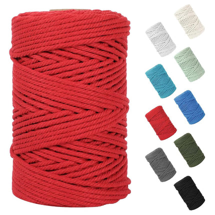 Macrame Cord 5mm x 109Yards (328Feet), Natural Cot