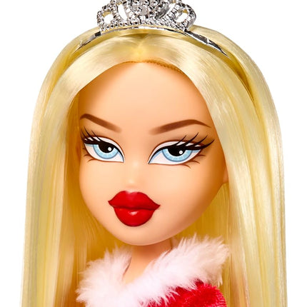 Bratz Very Merry Cloe - Fashion Doll With Real Fashion and Accessories, Special Christmas Theme, Holiday Packaging, Cute Toys for Girls, Red