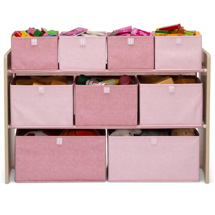 GapKids by Delta Children Deluxe Toy Organizer - Greenguard Gold Certified, Navy/Natural