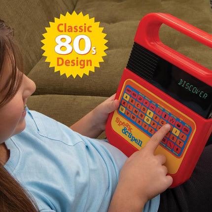 Playmonster Speak & Spell Electronic Game - Educational Toy Learning Toy Spelling Games Spelling Games 80s Retro Hand Games Autism Activity for
