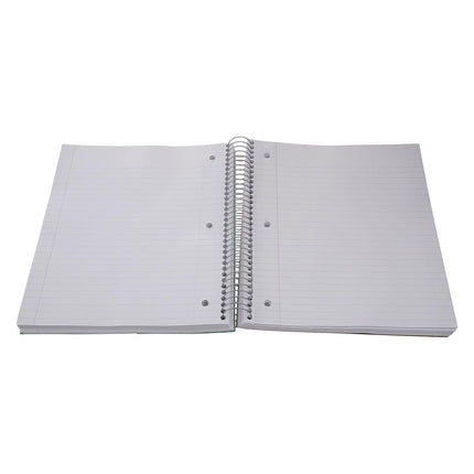 Cahiers à spirale Five Star, 1 matière, lignage grands carreaux, 100 feuilles, 27,9 x 21,6 cm, couleur sélectionnée aléatoirement, 1 unité (06206)