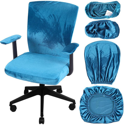 Tallew 4 Pcs Office Chair Covers Set with Armrest,