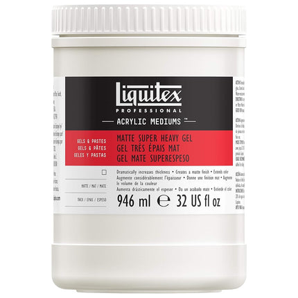 Gel de texture mate très épaisse Liquitex, 946 ml
