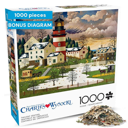 Buffalo Games - Charles Wysocki - Twilight Sentinel - 1000 Piece Jigsaw Puzzle for Adults Challenging Puzzle Perfect for Game Nights - Finished Puzzle Size is 26.75 x 19.75