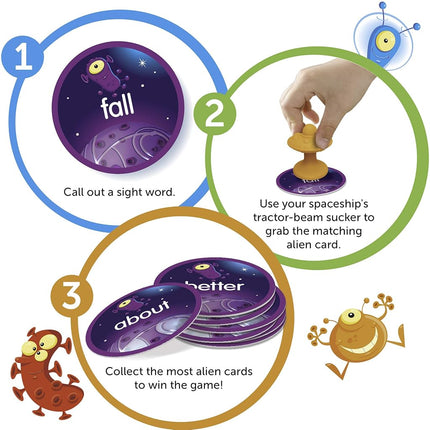 Learning Resources Slam Ships Sight Words Game, Homeschool, Visual, Tactile and Auditory Learning, Ages 5+