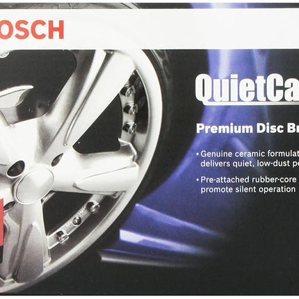 BOSCH BC1444 QuietCast Premium Ceramic Disc Brake Pad Set - Compatible with Select Hyundai Sonata; Kia Optima; FRONT