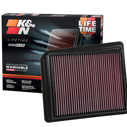 K&N Engine Air Filter: High Performance, Premium, 