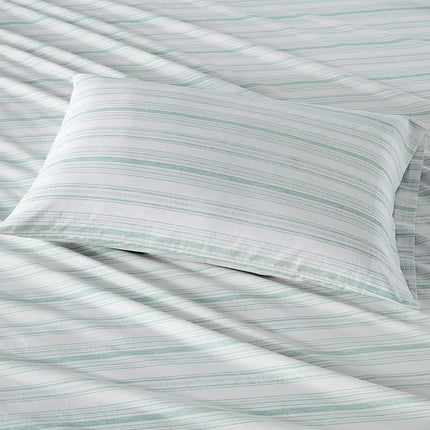 Comfort Spaces 100% Cotton Sheet Set Breathable, Lightweight, Soft with 14" Elastic Pocket Fits up to 16" Mattress, All Season Cozy Bedding, Matching Pillow Case, King Good Vibes 4 Piece