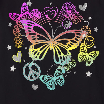 The Children's Place Girls' Unicorn Short Sleeve Graphic T-Shirts,multipacks, Unicorn/Multi Unicorn/Butterfly 3-Pack, X-Small