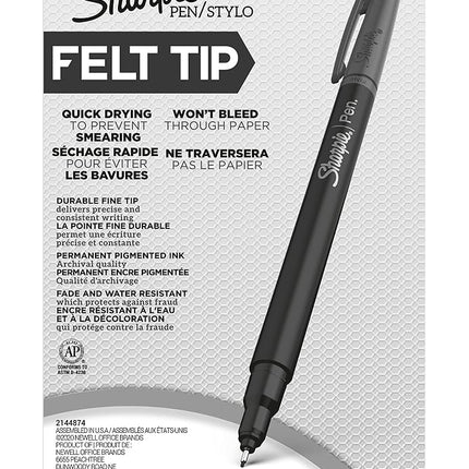 SHARPIE Pen, Fine Point, 6-Pack, Assorted Colors (1924215)