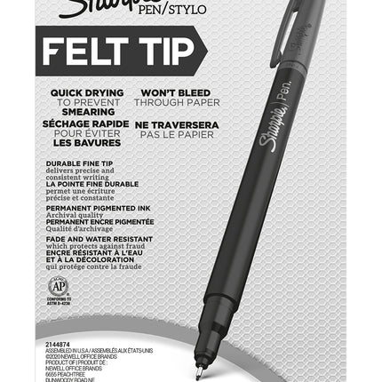 SHARPIE Pen, Fine Point, 6-Pack, Assorted Colors (1924215)