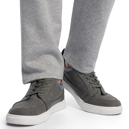 Fruit of the Loom Eversoft Fleece Joggers with Pockets, Relaxed Fit, Moisture Wicking, Breathable, Tapered Sweatpants, Grey Heather, XXL
