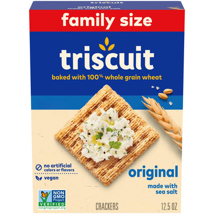 Triscuit Original Whole Grain Wheat Crackers, Vega