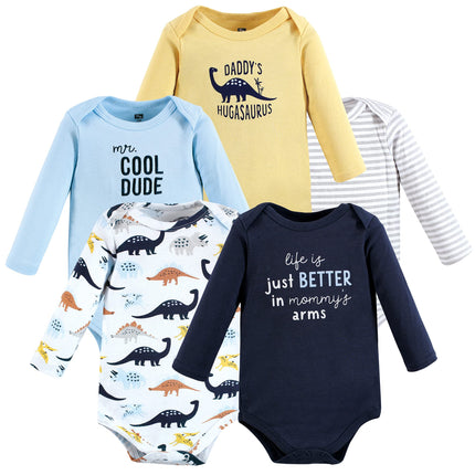 Hudson Baby baby-girls Cotton Long-sleeve Bodysuit