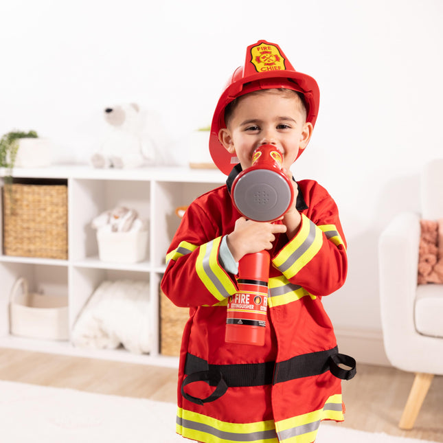 Melissa & Doug Fire Chief Role Play Set | Pretend Play | Kids Costume | 3+ | Gift for Boy or Girl
