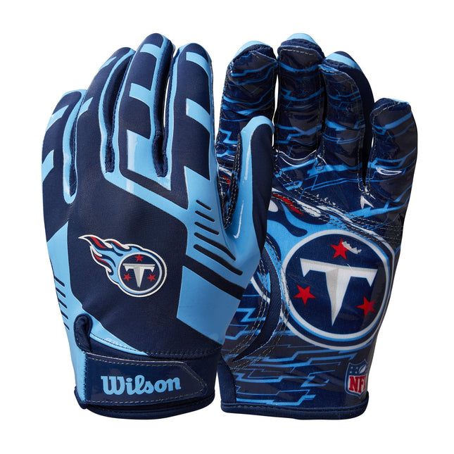 Wilson NFL Stretch Fit Football Gloves - Youth, Te