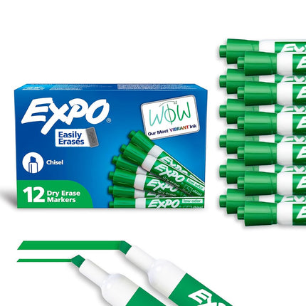 Expo Dry Erase Marker - Chisel Green 12-pack