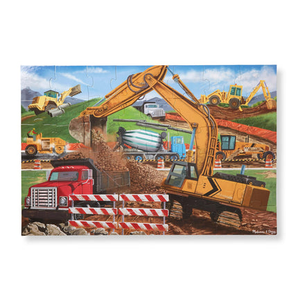Melissa & Doug Building Site Jumbo Jigsaw Floor Puzzle (48 pcs, 2 x 3 feet Long)