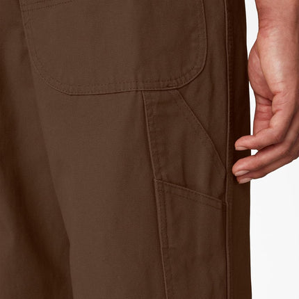 Dickies Overol con pechera para hombre, Timber enjuagado, 48W x 30L EE. UU.