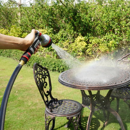 Eden 94830 Pro Metal 6-Pattern RearTrigger Garden W/Quick Connect Starter Set, HIGH Pressure Spray Nozzle for Hose