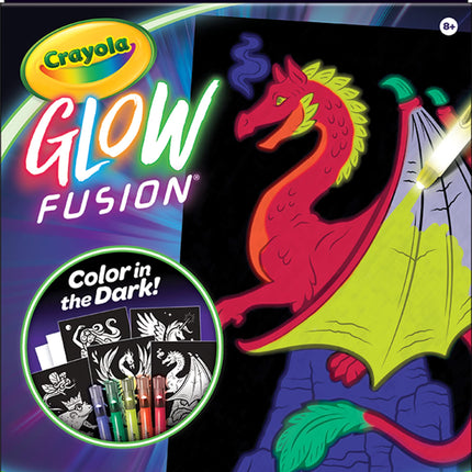 Crayola Glow Fusion Marker Coloring Set-Mythical C