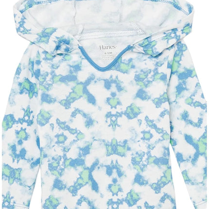 Body de manga larga Hanes Baby, body con capucha definitivo para niños y niñas, paquete de 3, azules, 18-24 meses
