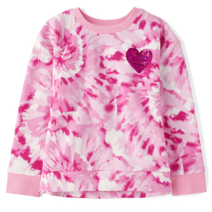 The Children's Place Girls' Active Pullover, Heart
