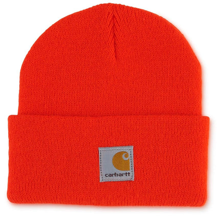 Carhartt Boy's Acrylic Watch Cold Weather Hat, Blaze Orange, 8-14 Years UK