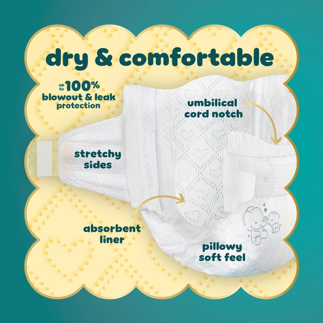 Diapers Newborn/Size 0 (< 10 lb), 140 Count - Pampers Swaddlers Disposable Baby Diapers, Enormous Pack