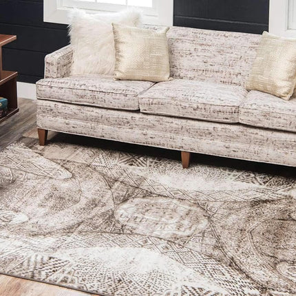 Unique Loom 3141546 Area Rug, 3' x 5', Brown