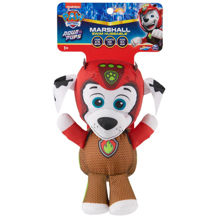Swimways Paw Patrol AquaPups Marshall Swim Huggable, Paw Patrol Toys, Bath Toys & Beach Toys, Floating Water Stuffed Animal for Kids Aged 1 & Up