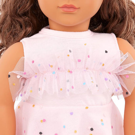 Our Generation 18-Inch Doll Clothes Pink & Colorful Dress Outfit, Outfits