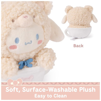 GUND Sanrio Official Hello Kitty and Friends Cinnamoroll Caf� Latte Teddy Bear Plush, Collectible Plush Toy, Stuffed Animal for Ages 1 and Up, 6�